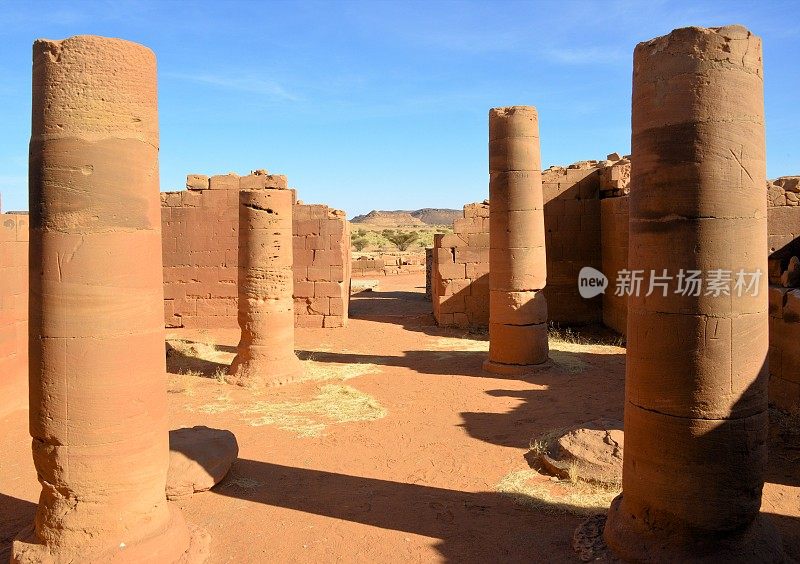 大围场，Musawwarat es-Sufra寺庙建筑群，苏丹-联合国教科文组织世界遗产-多形神庙(300号神庙，供奉努比亚生育神Sebiumeker)